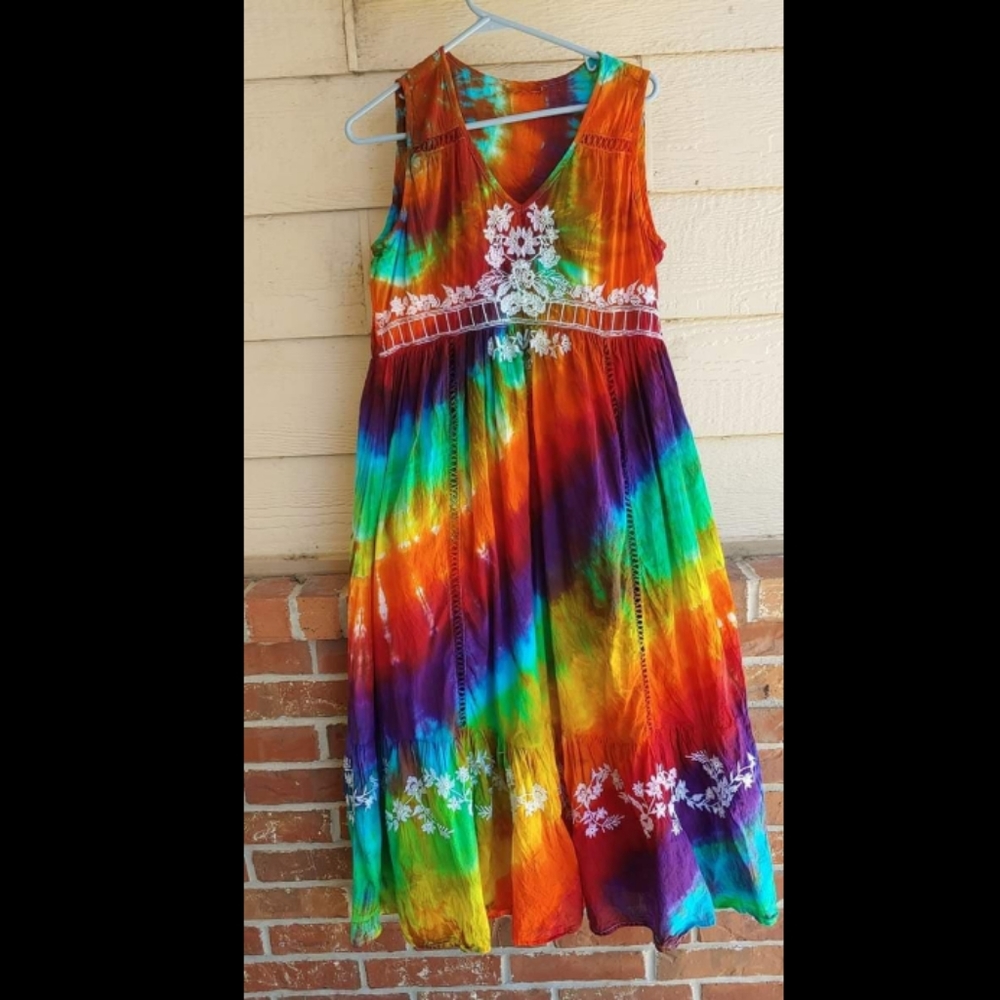 The most amazing tie dye dress! Size Large